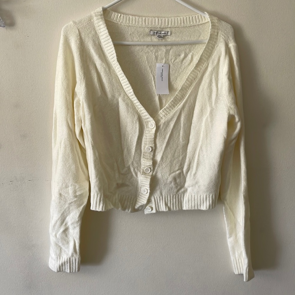 AMERICAN EAGLE Cardigan (somewhat cropped, goes right above hip)